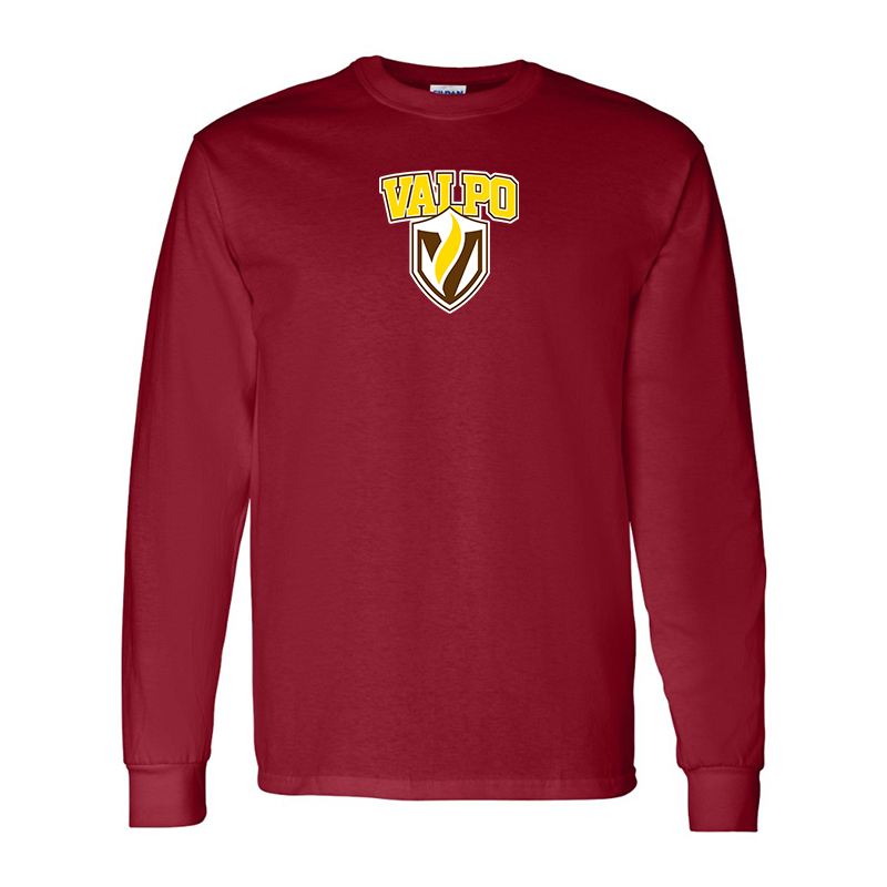Men's Valparaiso Crusaders Gildan Heavy Cotton Long Sleeve T-Shirt